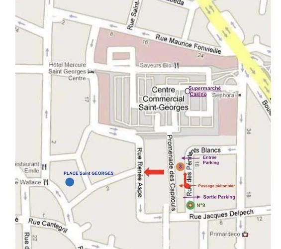 公寓 Hyper-centre Historique Avec Possibilite De Reservation Parking